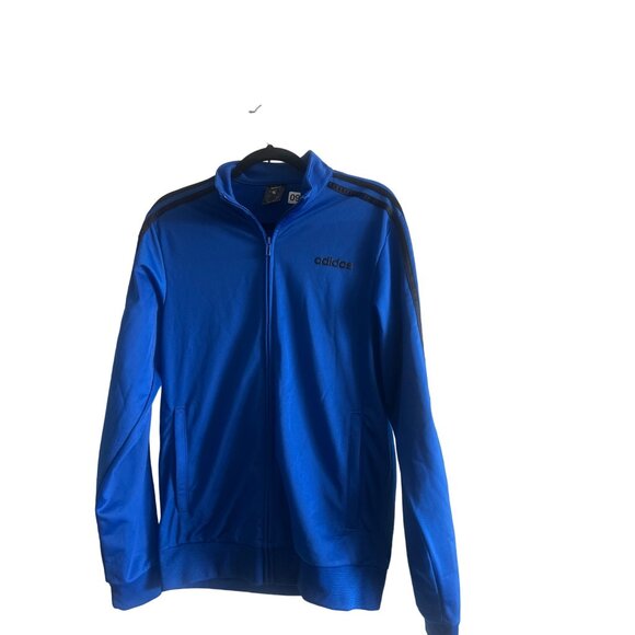 Mens Royal Blue Three Stripes Track Light Weight Jacket - Picture 2 of 7